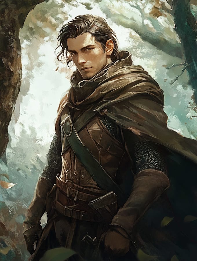 fantasy dnd character illustration