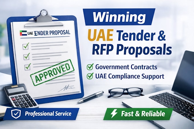 write and review winning uae tender, rfp and bid proposal