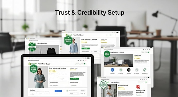 shopify trust and credibility setup to increase sales and customer confidence