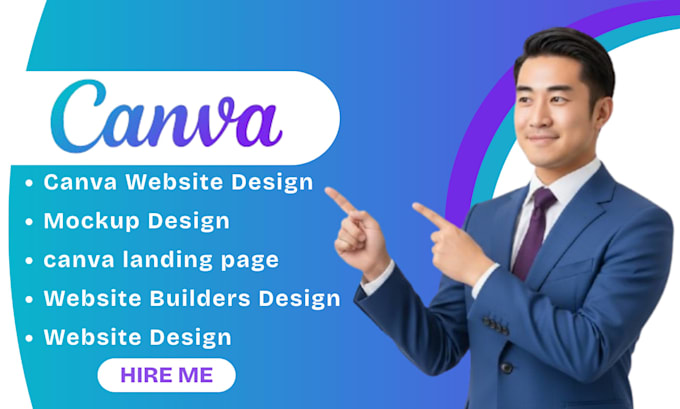 do canva website design canva landing page canva mockup design
