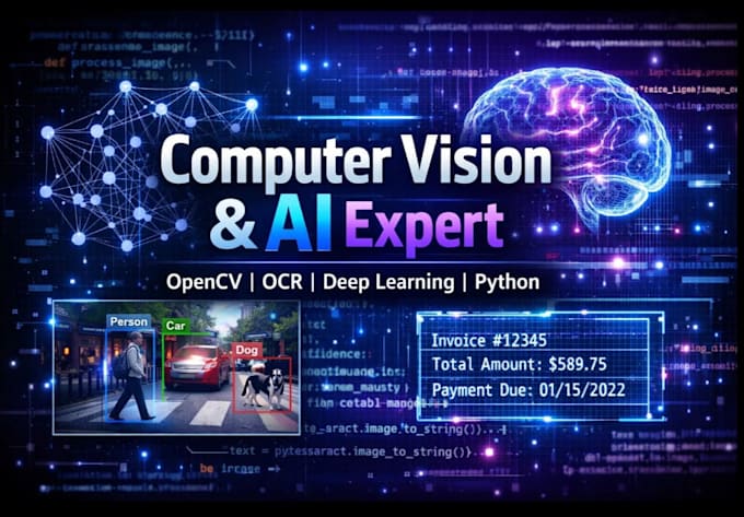 Do computer vision, image processing, ocr, opencv, deep learning and ai ...