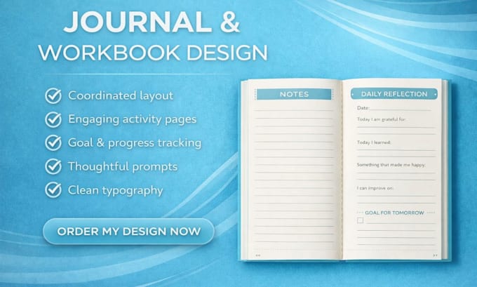 design prayer journal, workbook design, planner design, ebook design