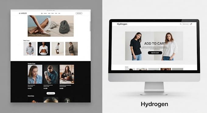 build shopify store or hydrogen storefront with oxygen hosting