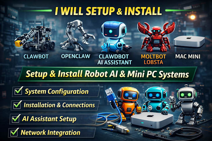 setup install clawbot, openclaw, clawdbot ai assistant moltbot lobsta mac mini