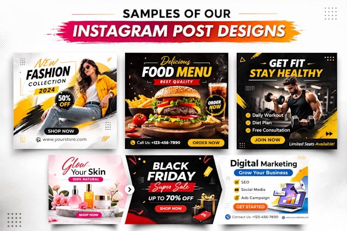 design high converting instagram post design for business