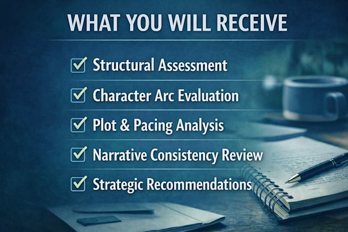 provide a professional manuscript evaluation for your novel