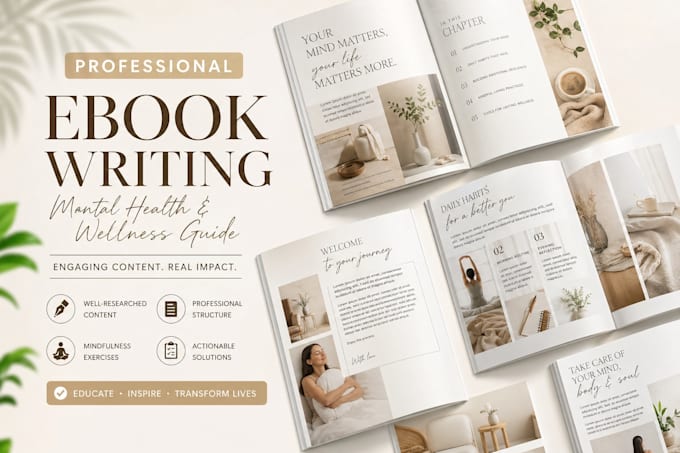 write mental health fitness wellness self help ebook amazon kdp course workbook
