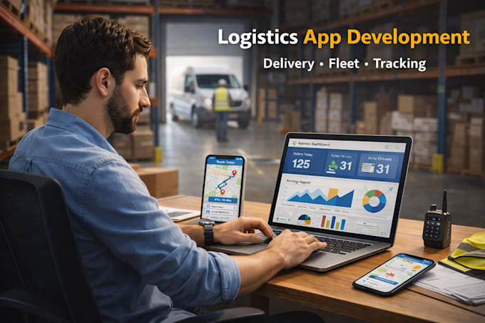 build a custom logistics app and delivery mobile app development