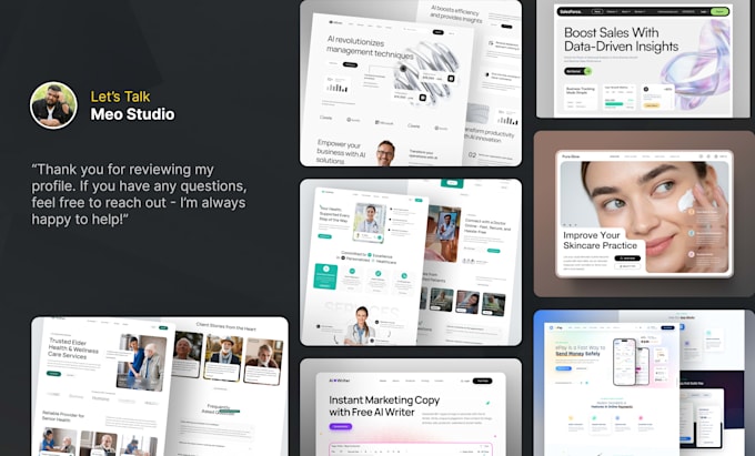 Design modern ui and ux in figma and build a responsive framer website ...
