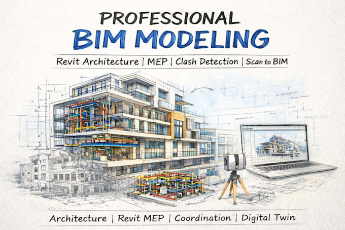 Create accurate revit bim model from 2d drawings or pdf by Peterhedy ...