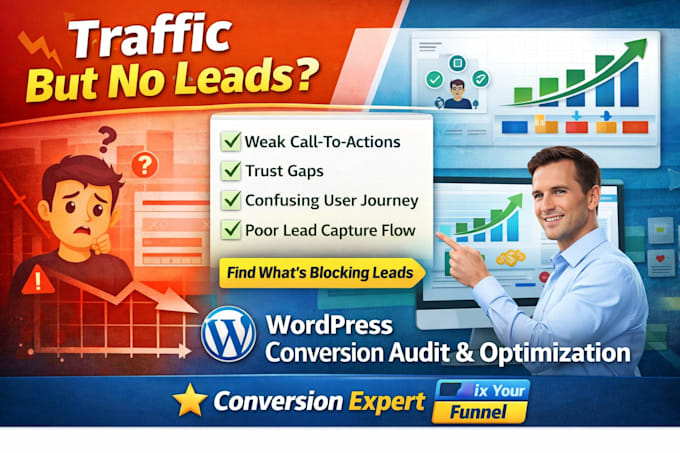do wordpress conversion rate optimization landing page SEO lead capture audit