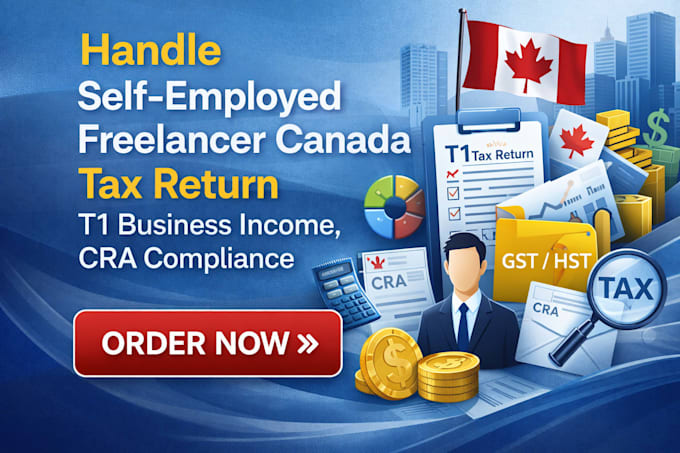 self employed freelancer canada tax return t1 business income cra compliance