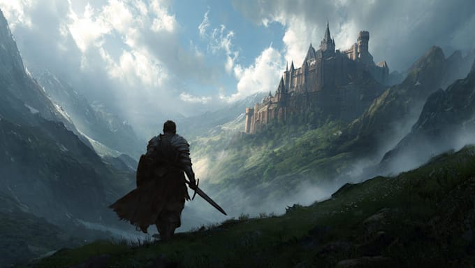 create an epic fantasy book cover