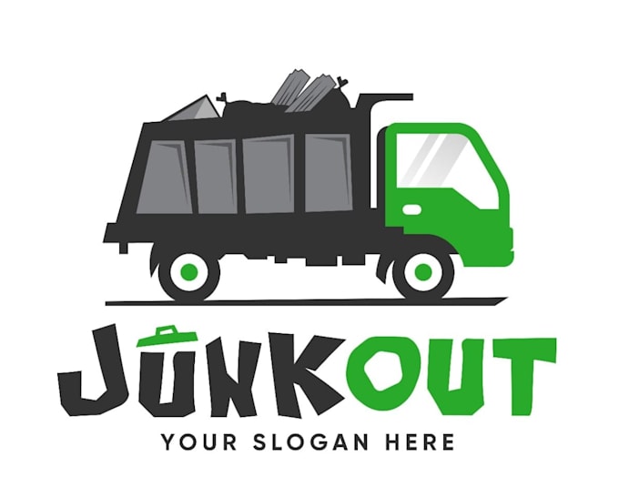design strong trash removal and disposal logo