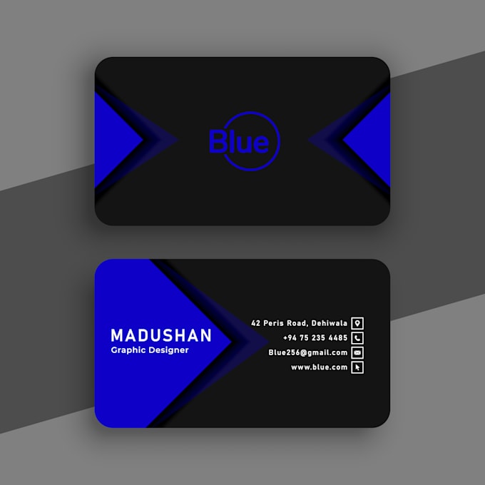 design a modern professional business card