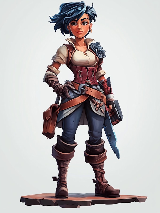 do 2d game character design and animation