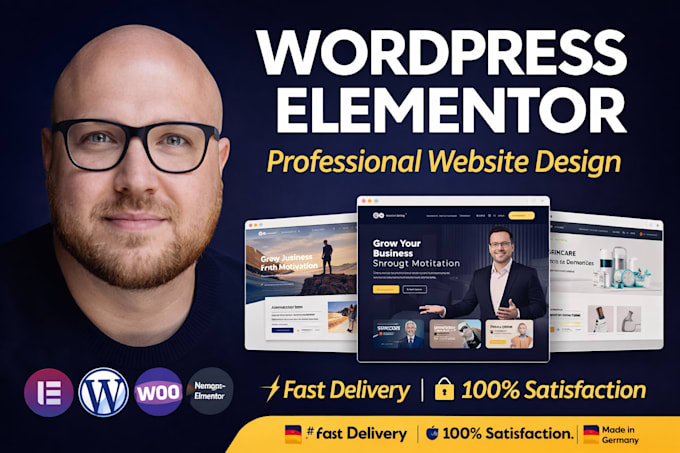 build wordpress website development, business website or wordpress blog website