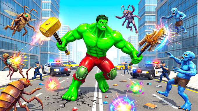 sell open world hulk action mobile game source code
