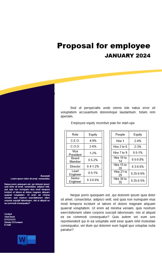 create and format professional, well structured microsoft word documents