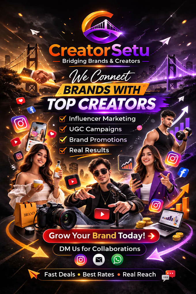create professional social media ,brand promotion posts