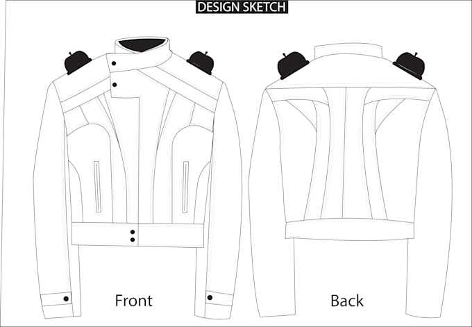 draw fashion technical sketch flat drawings and teck packs