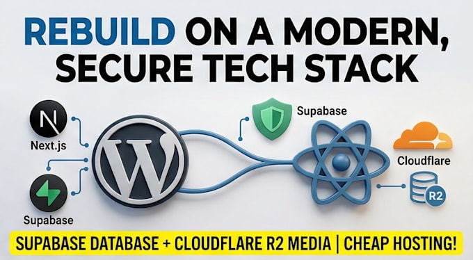 convert your wordpress website to a lightning fast react or next js site