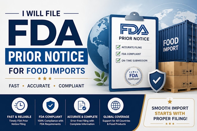 file fda prior notice for food imports
