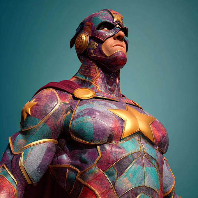 superhero character for comics