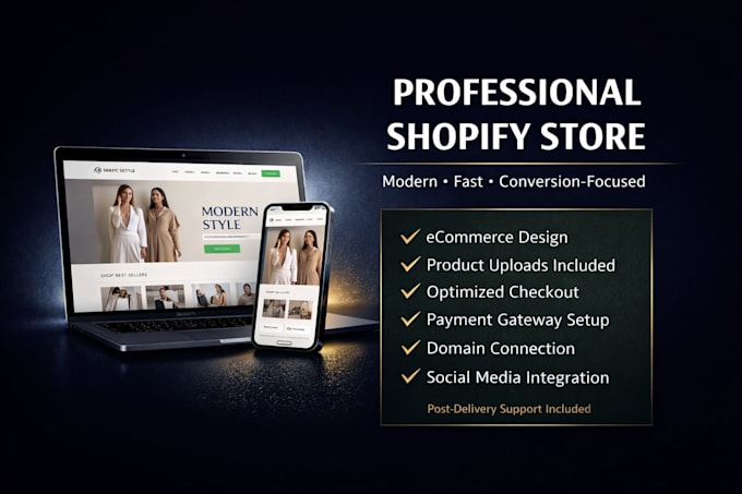 custom shopify online store setup for your business