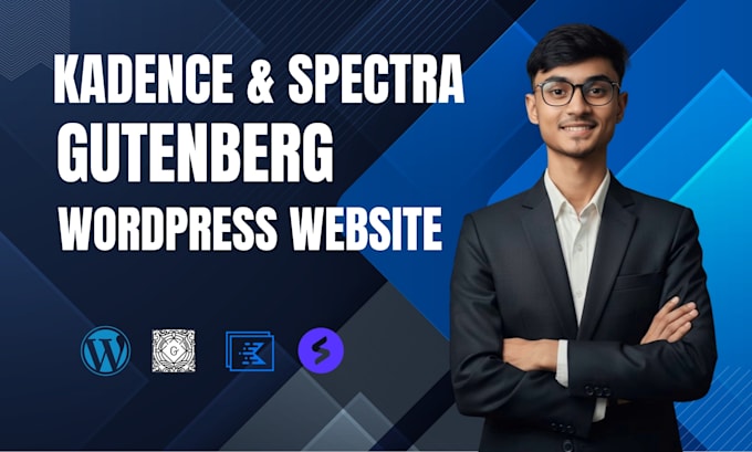 design gutenberg wordpress website using gutenberg blocks, spectra or kadence