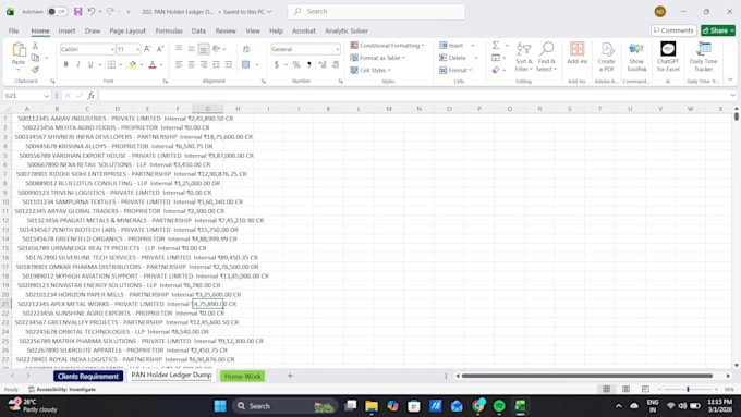 do scanned or native PDF to excel conversion and professional data cleaning