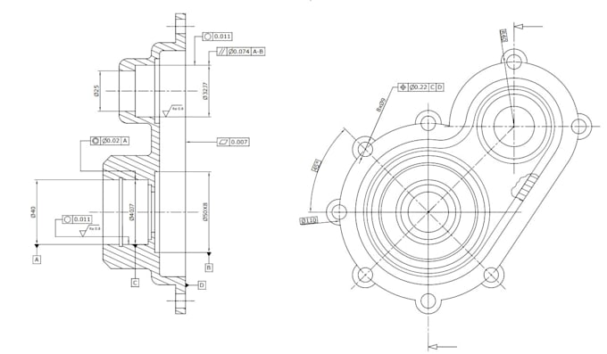 create manufacturing ready 2d technical drawings with for cnc machining