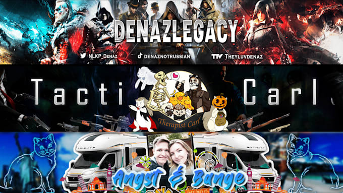 design youtube banner and channel art