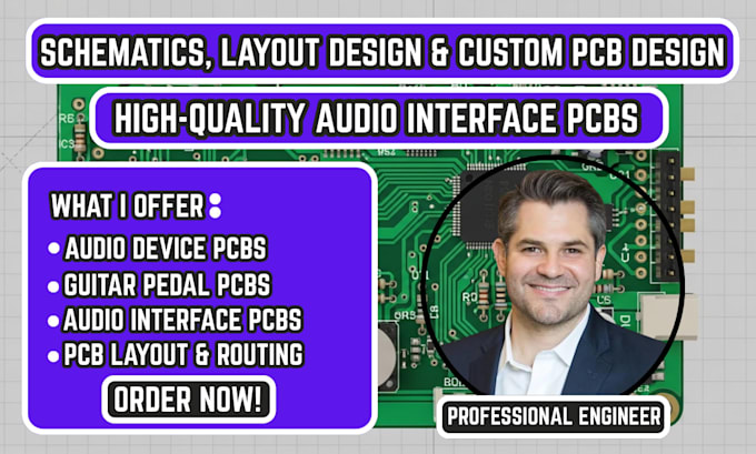 create pcb design for audio devices,guitar effects pedal pcb,pcb audio interface
