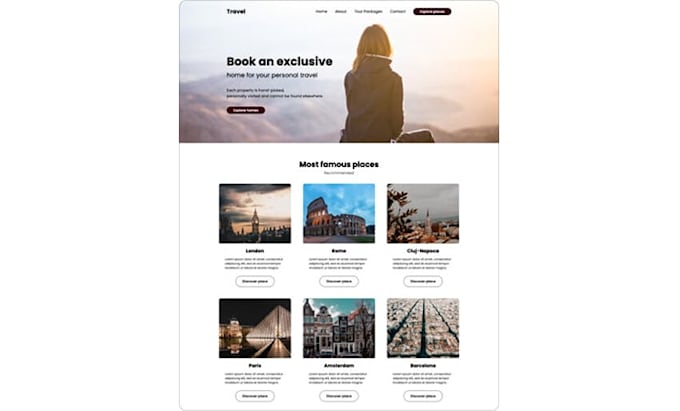 design custom HTML and CSS websites