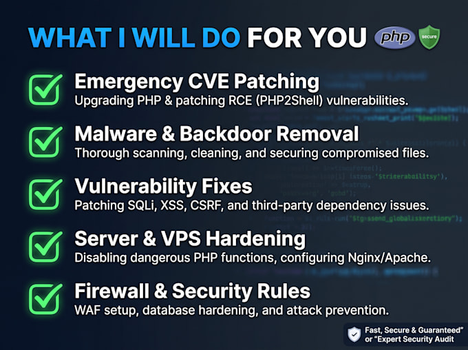 fix PHP security vulnerabilities and secure your web server