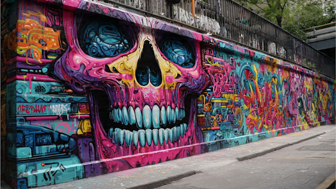 design graffiti designs, murals and wall arts
