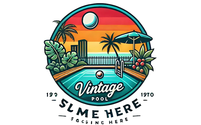 create wonderful and excellent pool service logo design