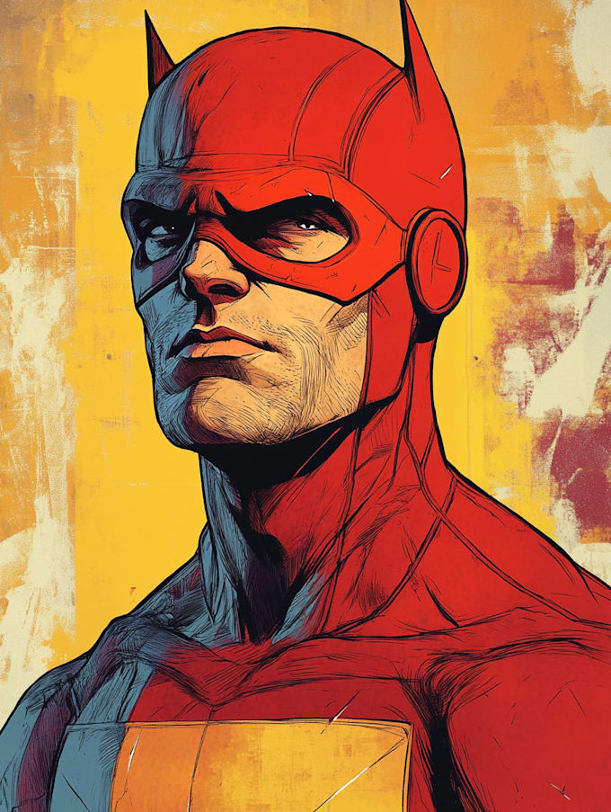 superhero character for comics