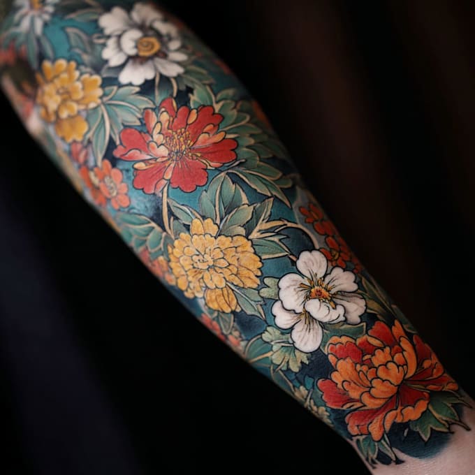 make a traditional japanese irezumi tattoo