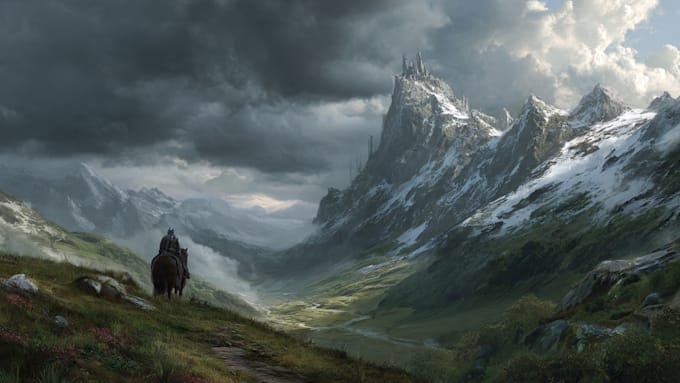 draw fantasy concept art or illustration