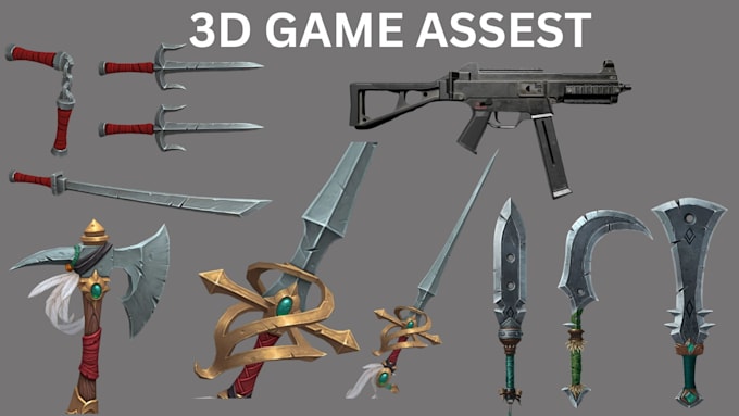 create 3d character modeling game asset low poly model for game in unity ue5
