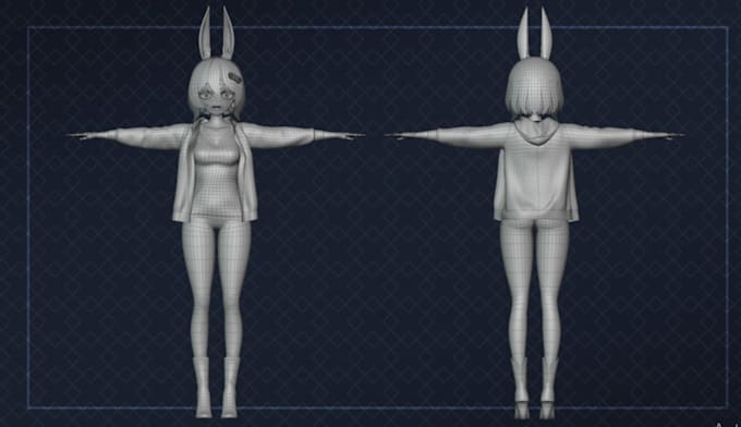 3d-gamepersonage vrchat-avatar vr-personage anime 3d-model 3d ...