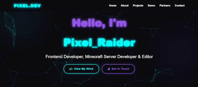 create the front end of your website