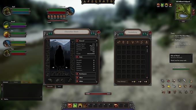 Rpg Ui Clean Design and implement unreal engine ue4 ue5 game ui ux hud and interface ...