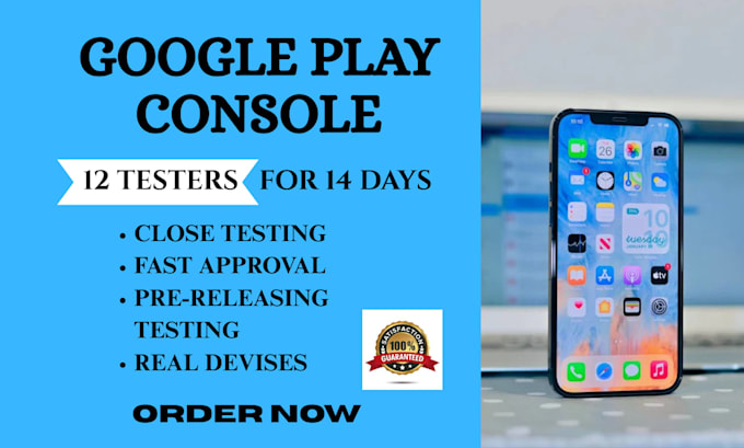 provide 12 google play beta testers for closed testing