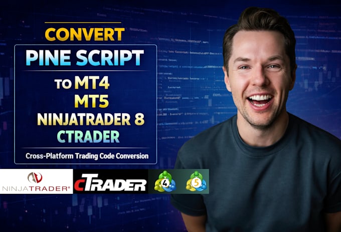 code tradingview pinescript strategy on ninjatrader, ctrader, mt4 mt5, quantower