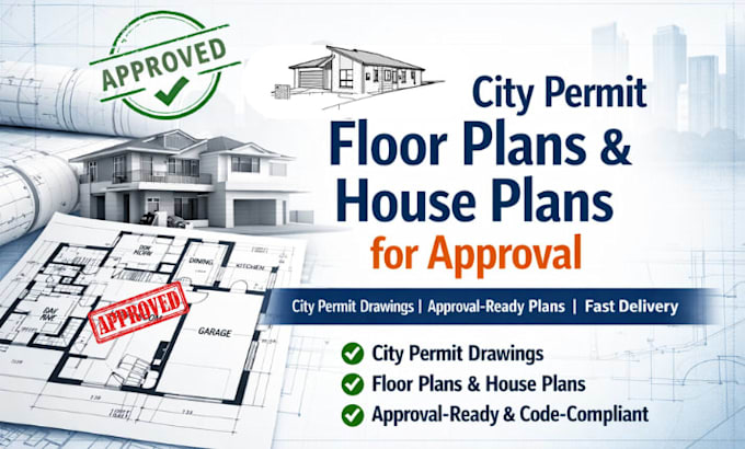 do architect city permit floor plan house plan city permit drawings for approval