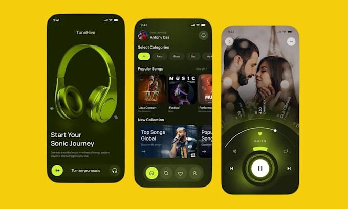 design and develop video streaming app, music streaming app, livestreaming app
