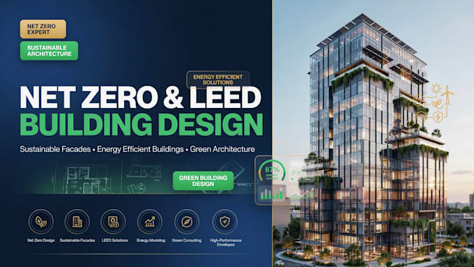 design net zero facades and sustainable leed green building solutions